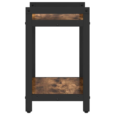 vidaXL Bookcase Smoked oak 40 x 30 x 48.5 cm Engineered wood