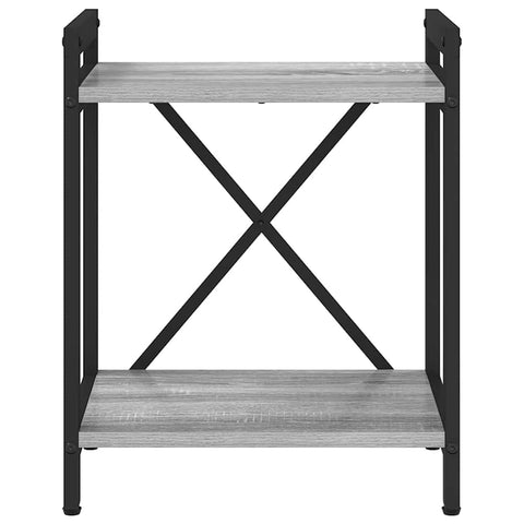 vidaXL Bookcase Grey sonoma 40 x 30 x 48.5 cm Engineered wood