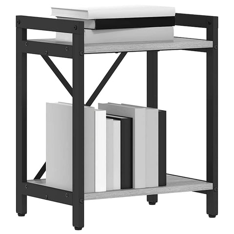 vidaXL Bookcase Grey sonoma 40 x 30 x 48.5 cm Engineered wood