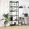 vidaXL Bookcase Black oak 60 x 30 x 188 cm Particle board