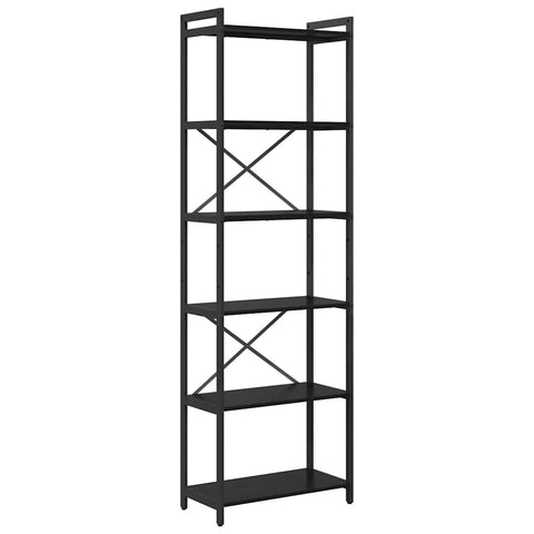 vidaXL Bookcase Black oak 60 x 30 x 188 cm Particle board