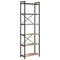 vidaXL Bookcase Sonoma oak 60 x 30 x 188 cm MDF, Steel