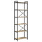 vidaXL Bookcase Sonoma oak 60 x 30 x 188 cm MDF, Steel