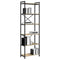 vidaXL Bookcase Sonoma oak 60 x 30 x 188 cm MDF, Steel