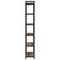 vidaXL Bookcase Smoked oak 60 x 30 x 188 cm MDF, Steel
