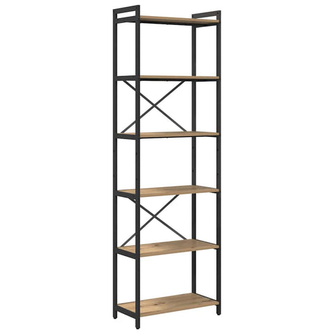 vidaXL Bookcase Artisan oak 60 x 30 x 188 cm Artisan oak finish