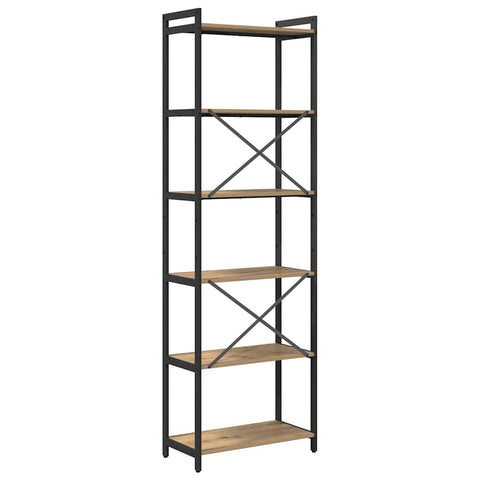 vidaXL Bookcase Artisan oak 60 x 30 x 188 cm Artisan oak finish