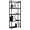 vidaXL Bookcase Black oak 60 x 30 x 153 cm Engineered wood
