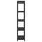 vidaXL Bookcase Black oak 60 x 30 x 153 cm Engineered wood