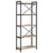 vidaXL Bookcase Sonoma oak 60 x 30 x 153 cm Engineered wood