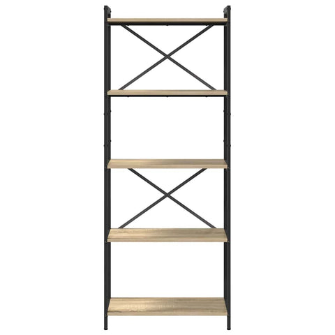 vidaXL Bookcase Sonoma oak 60 x 30 x 153 cm Engineered wood