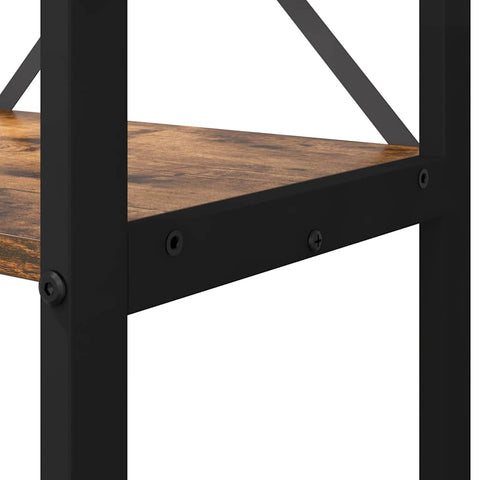 vidaXL Bookcase Smoked oak 60 x 30 x 153 cm Engineered wood