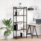 vidaXL Bookcase Smoked oak 60 x 30 x 153 cm Engineered wood