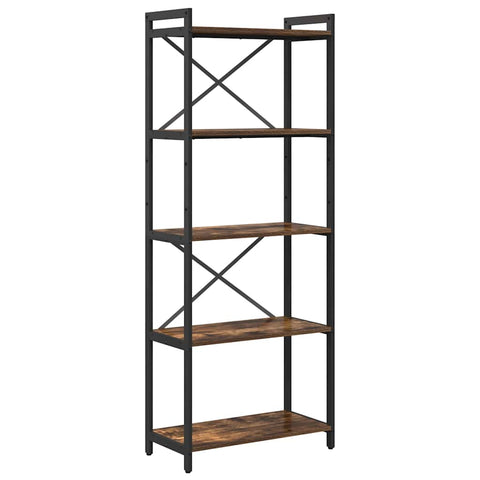 vidaXL Bookcase Smoked oak 60 x 30 x 153 cm Engineered wood