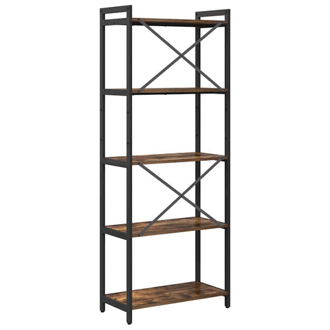 vidaXL Bookcase Smoked oak 60 x 30 x 153 cm Engineered wood
