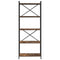 vidaXL Bookcase Smoked oak 60 x 30 x 153 cm Engineered wood