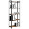 vidaXL Bookcase Smoked oak 60 x 30 x 153 cm Engineered wood