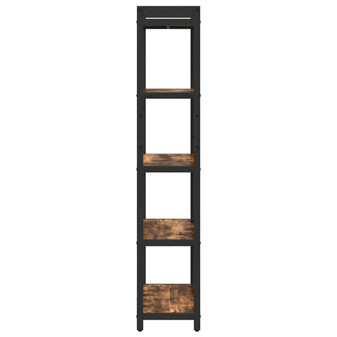 vidaXL Bookcase Smoked oak 60 x 30 x 153 cm Engineered wood
