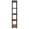 vidaXL Bookcase Smoked oak 60 x 30 x 153 cm Engineered wood