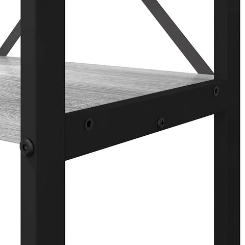 vidaXL Bookcase Grey sonoma 60 x 30 x 153 cm Engineered wood
