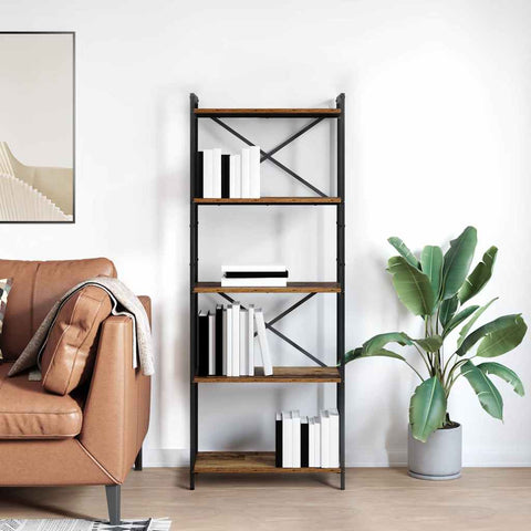 vidaXL Bookcase Old wood 60 x 30 x 153 cm Engineered wood