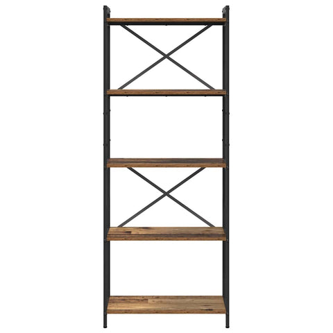 vidaXL Bookcase Old wood 60 x 30 x 153 cm Engineered wood