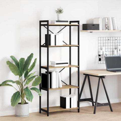 vidaXL Bookcase Artisan oak 60 x 30 x 153 cm Engineered wood