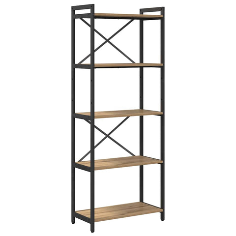 vidaXL Bookcase Artisan oak 60 x 30 x 153 cm Engineered wood