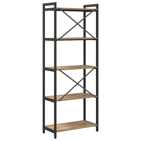 vidaXL Bookcase Artisan oak 60 x 30 x 153 cm Engineered wood