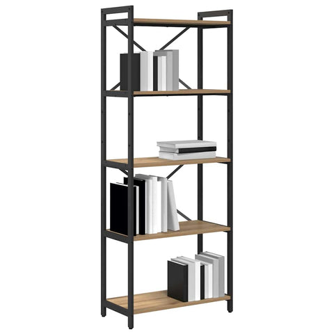 vidaXL Bookcase Artisan oak 60 x 30 x 153 cm Engineered wood