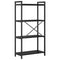 vidaXL Bookcase Black oak 60 x 30 x 118 cm Engineered wood