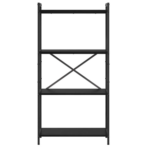 vidaXL Bookcase Black oak 60 x 30 x 118 cm Engineered wood