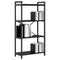 vidaXL Bookcase Black oak 60 x 30 x 118 cm Engineered wood