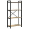 vidaXL Bookcase Sonoma oak 60 x 30 x 118 cm Wood veneer and steel