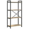 vidaXL Bookcase Sonoma oak 60 x 30 x 118 cm Wood veneer and steel