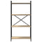 vidaXL Bookcase Sonoma oak 60 x 30 x 118 cm Wood veneer and steel