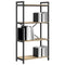vidaXL Bookcase Sonoma oak 60 x 30 x 118 cm Wood veneer and steel