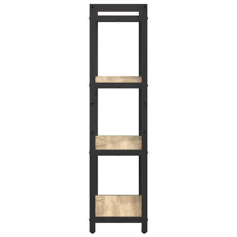vidaXL Bookcase Sonoma oak 60 x 30 x 118 cm Wood veneer and steel