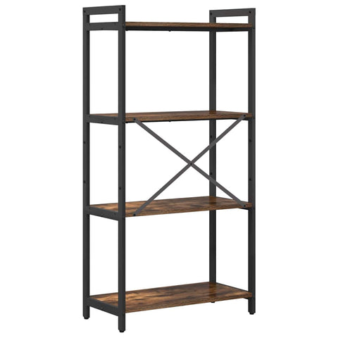 vidaXL Bookcase Smoked oak 60 x 30 x 118 cm Particle board