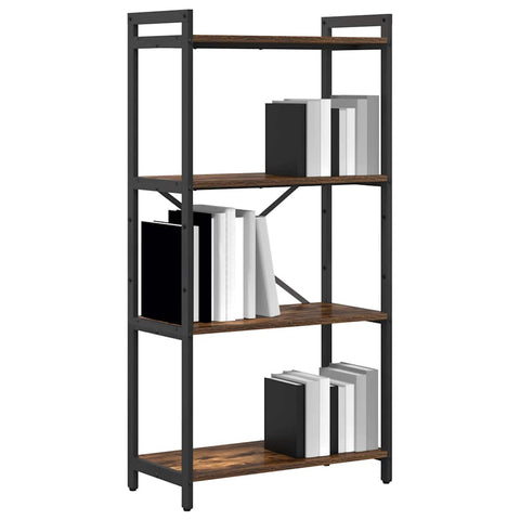 vidaXL Bookcase Smoked oak 60 x 30 x 118 cm Particle board