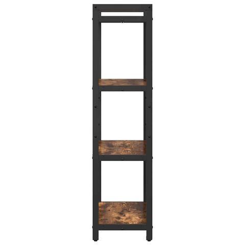 vidaXL Bookcase Smoked oak 60 x 30 x 118 cm Particle board