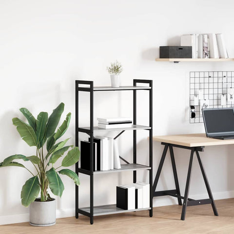 vidaXL Bookcase Grey sonoma 60 x 30 x 118 cm Engineered wood
