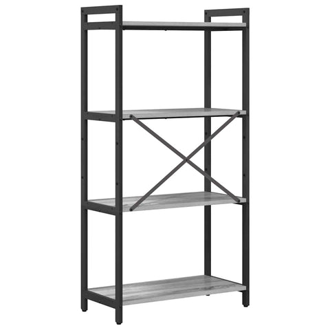 vidaXL Bookcase Grey sonoma 60 x 30 x 118 cm Engineered wood