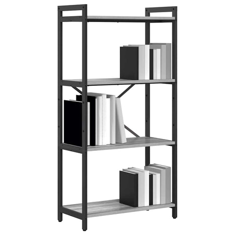 vidaXL Bookcase Grey sonoma 60 x 30 x 118 cm Engineered wood