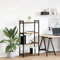 vidaXL Bookcase Old wood 60 x 30 x 118 cm Wood and Steel