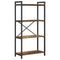 vidaXL Bookcase Old wood 60 x 30 x 118 cm Wood and Steel