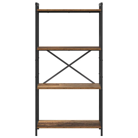 vidaXL Bookcase Old wood 60 x 30 x 118 cm Wood and Steel