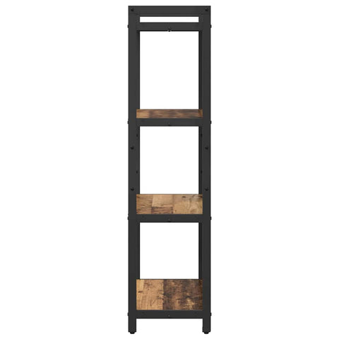vidaXL Bookcase Old wood 60 x 30 x 118 cm Wood and Steel