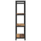 vidaXL Bookcase Old wood 60 x 30 x 118 cm Wood and Steel