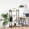 vidaXL Bookcase Artisan oak 60 x 30 x 118 cm Wood and Steel